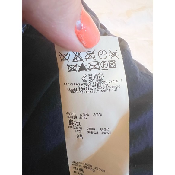 SEE BY CHLOÉ Navy Sleeveless Down Jacket Puff Vest Elastic Waist Size 8 - Picture 11 of 12